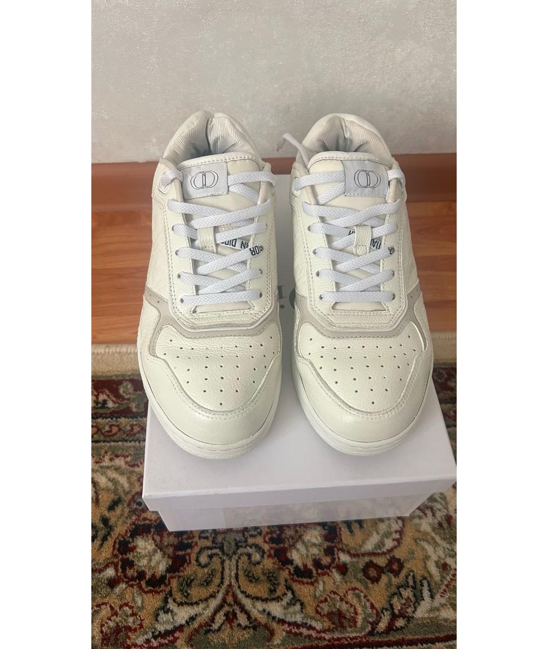 CHRISTIAN DIOR Белые кожаные кеды, фото 2