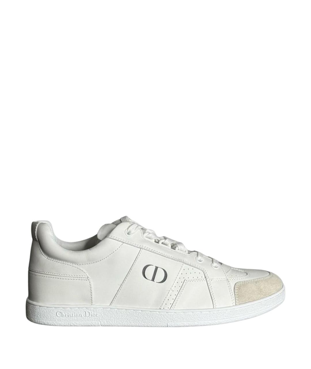 CHRISTIAN DIOR Белые кожаные кеды, фото 1