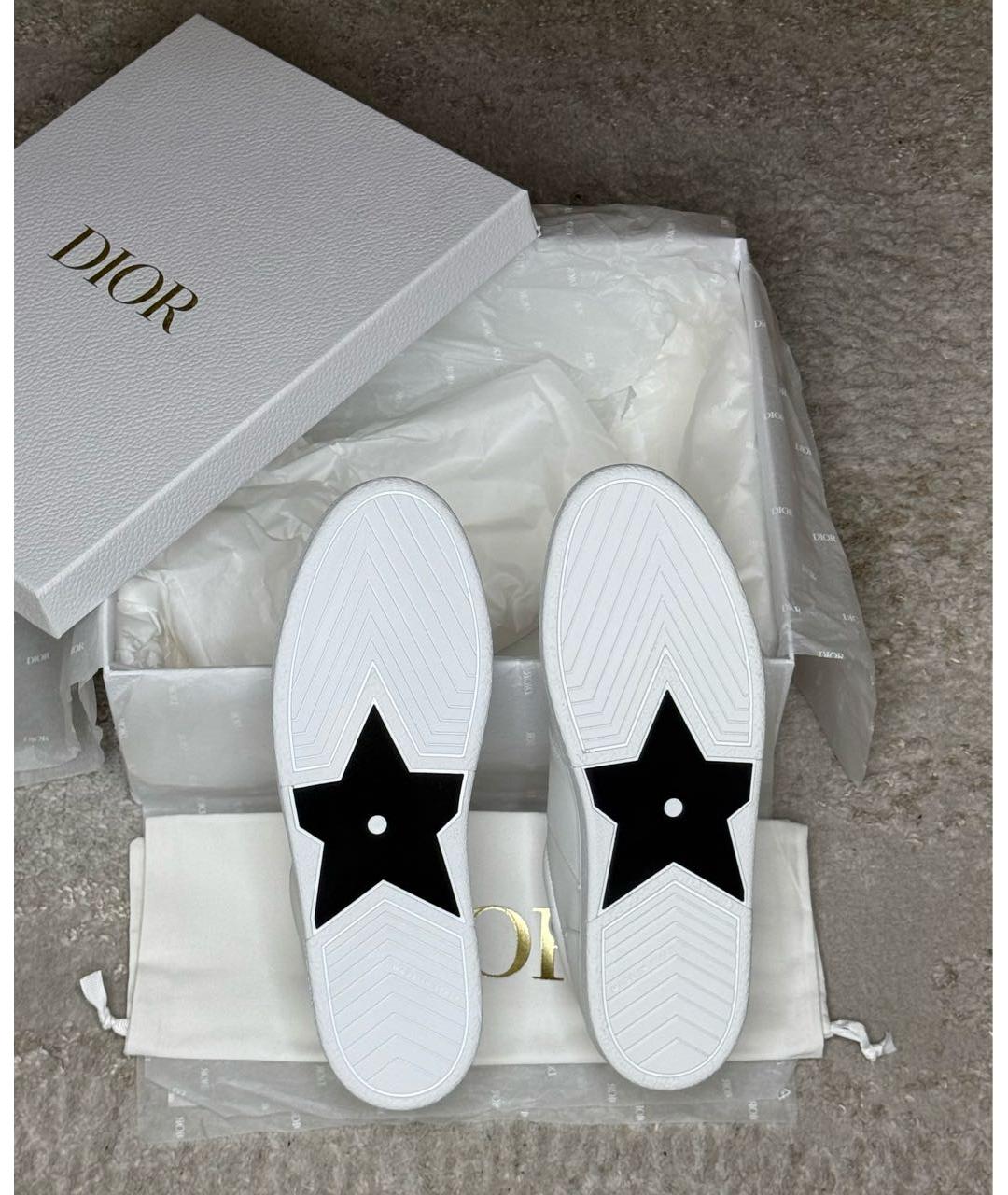 CHRISTIAN DIOR Белые кожаные кеды, фото 5