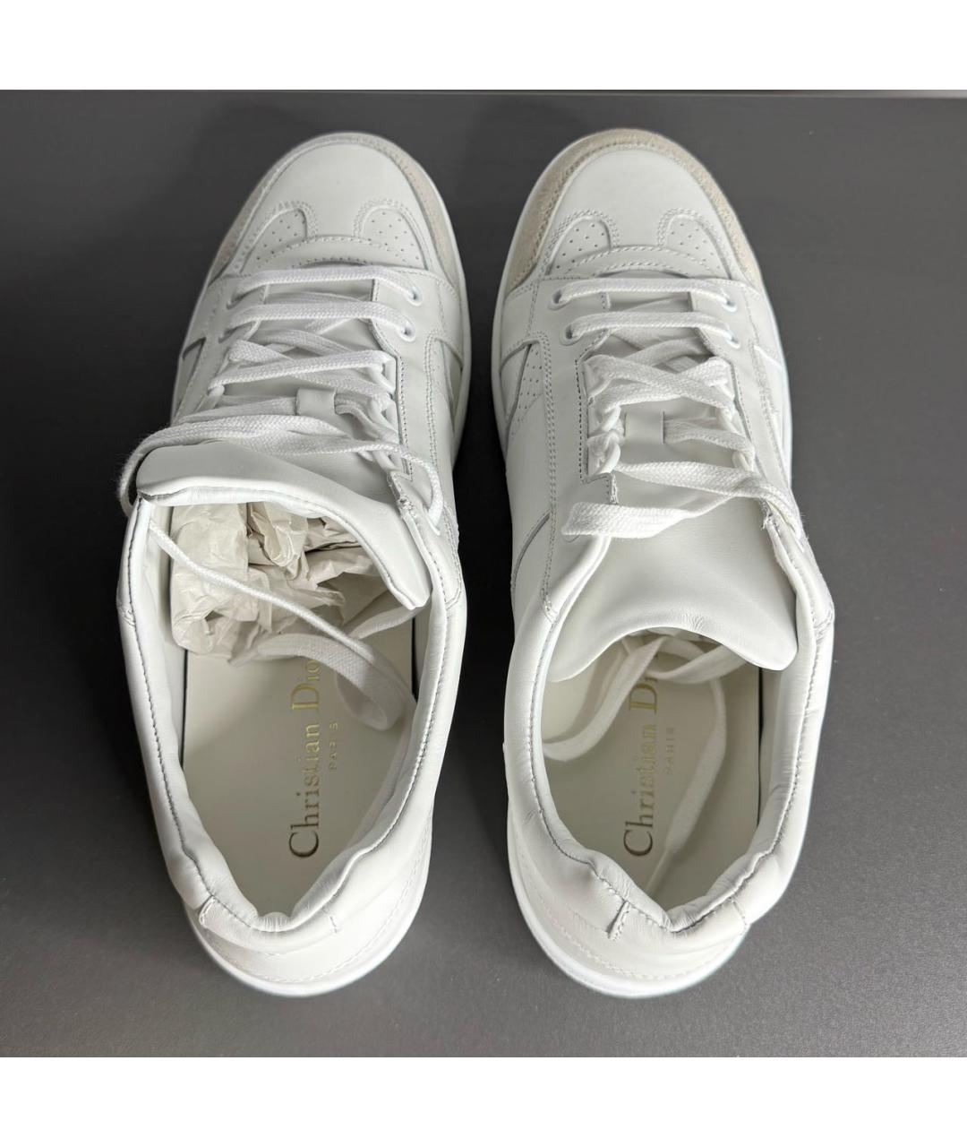CHRISTIAN DIOR Белые кожаные кеды, фото 3