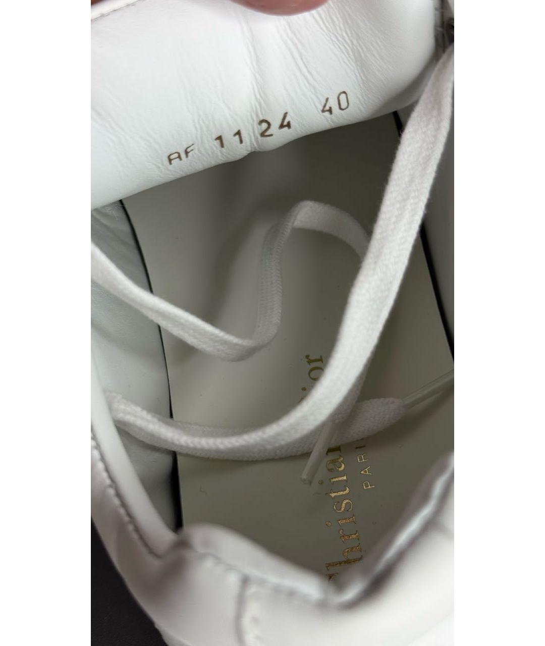 CHRISTIAN DIOR Белые кожаные кеды, фото 8