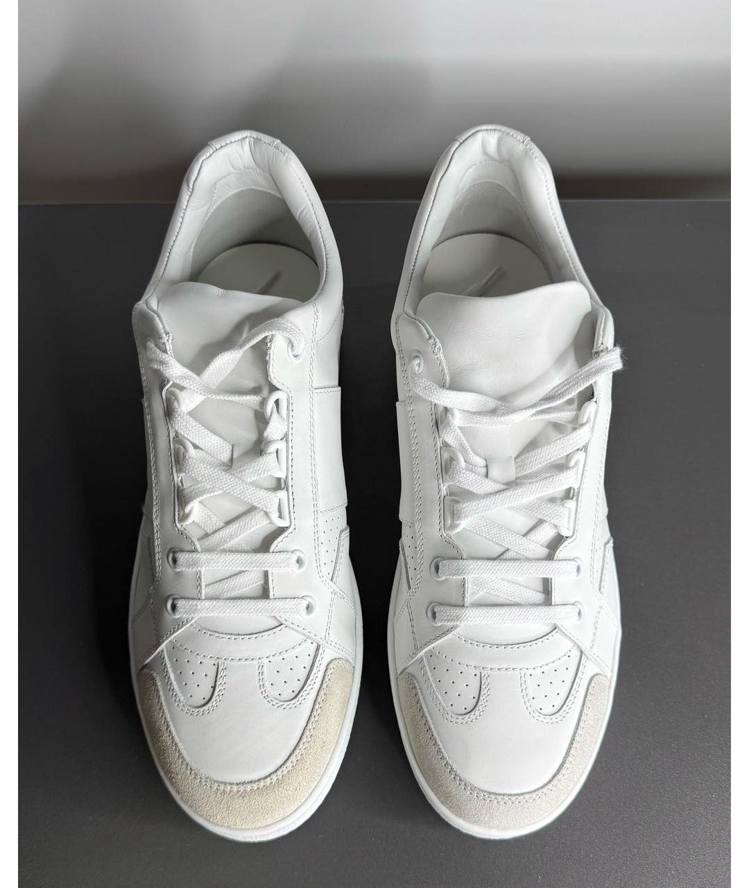 CHRISTIAN DIOR Белые кожаные кеды, фото 2