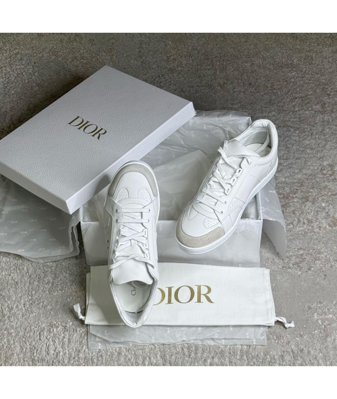 CHRISTIAN DIOR Белые кожаные кеды, фото 6