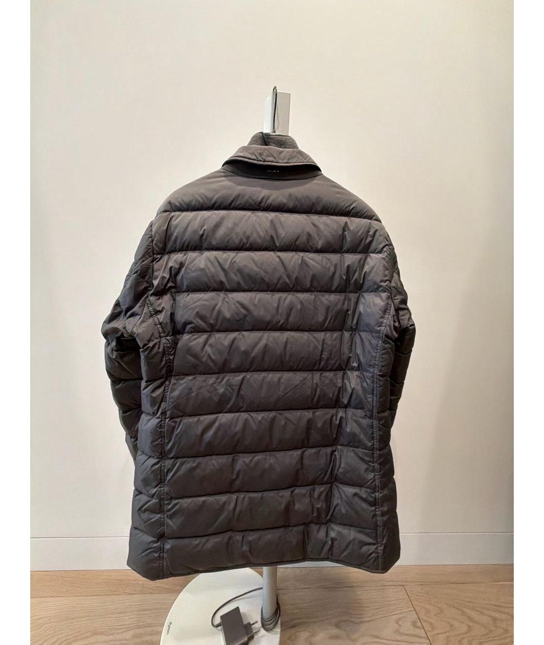 HERNO Антрацитовый полиамидовый пуховик, фото 2