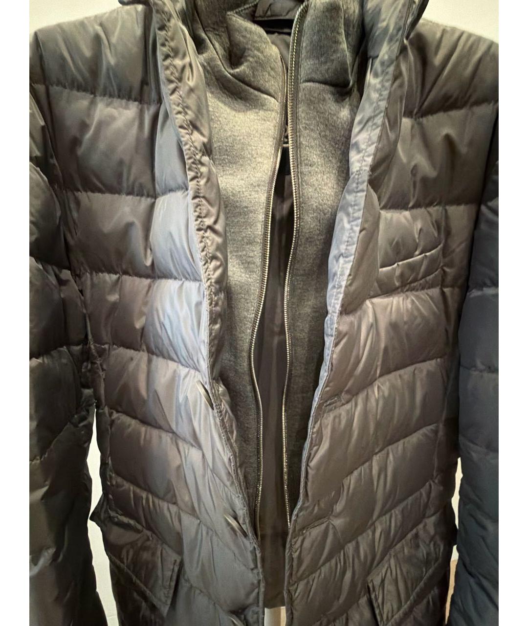 HERNO Антрацитовый полиамидовый пуховик, фото 4