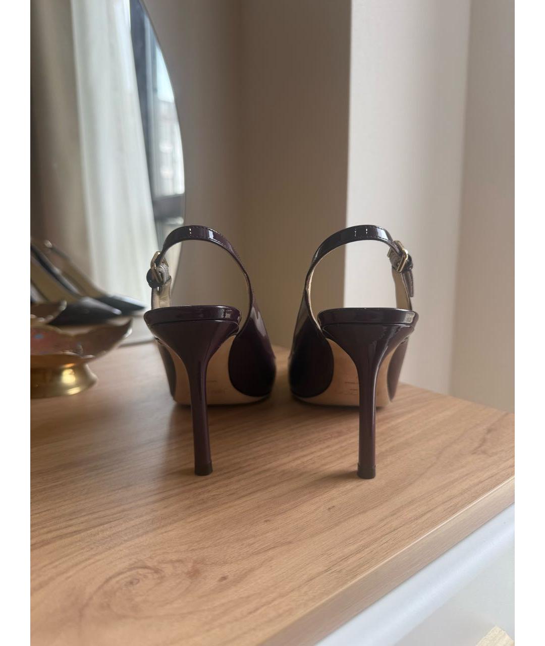 JIMMY CHOO Фиолетовые туфли из лакированной кожи, фото 4