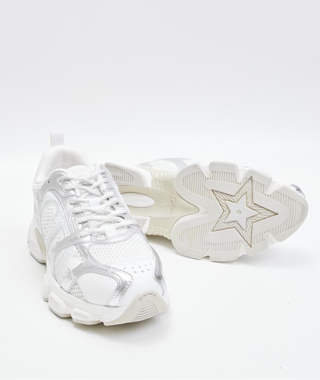 CHRISTIAN DIOR Белые текстильные кроссовки, фото 5