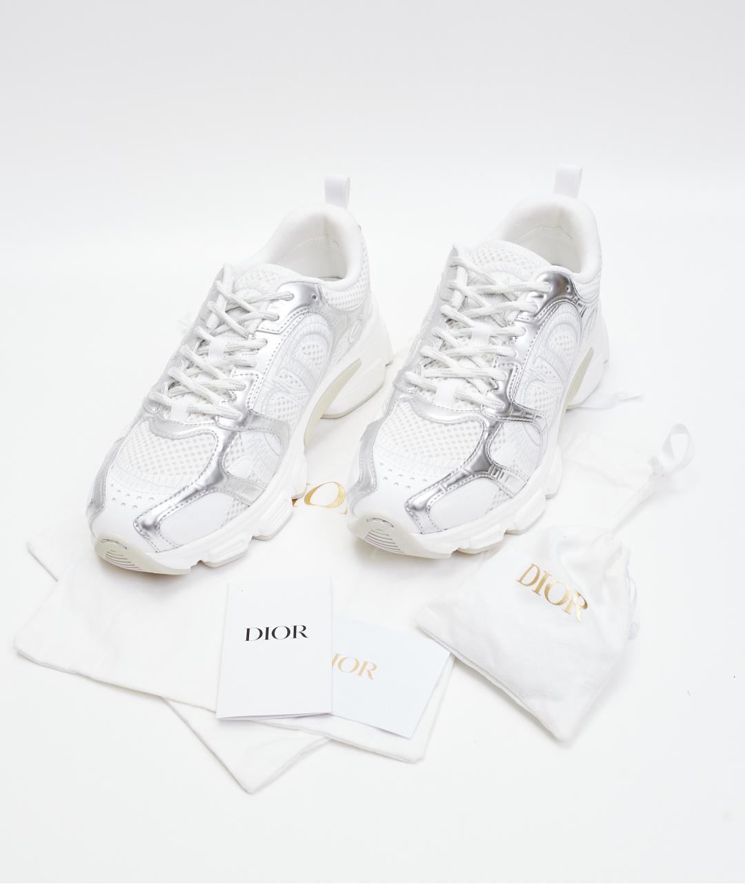 CHRISTIAN DIOR Белые текстильные кроссовки, фото 7