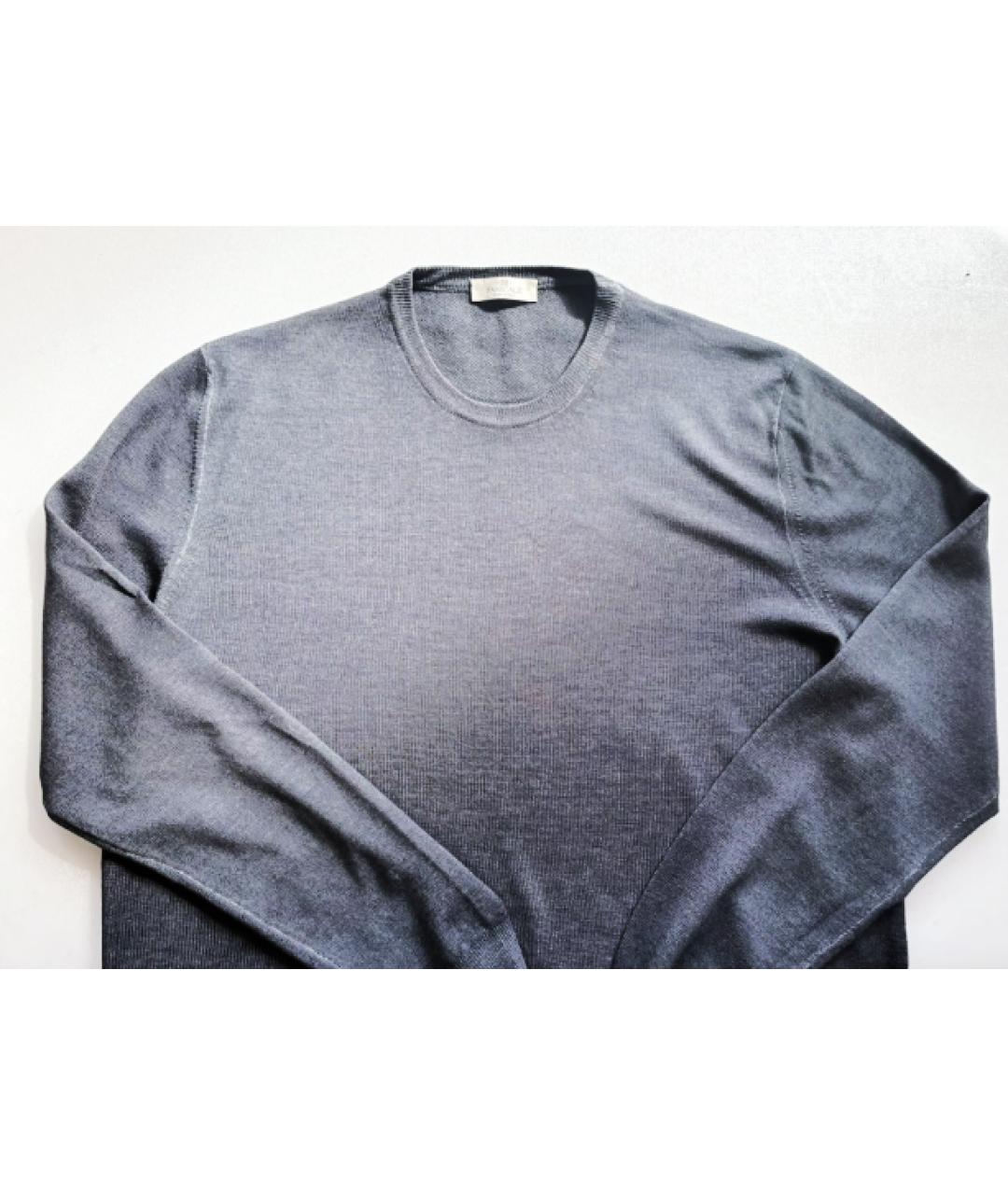PANICALE Серый шерстяной джемпер / свитер, фото 6