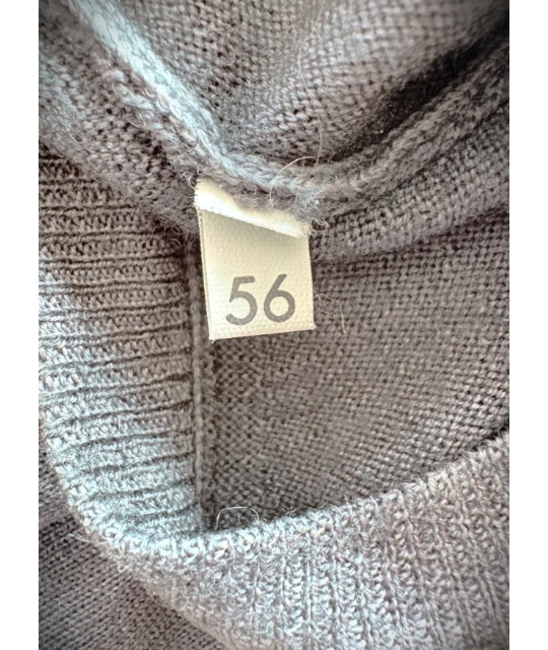 PANICALE Серый шерстяной джемпер / свитер, фото 8