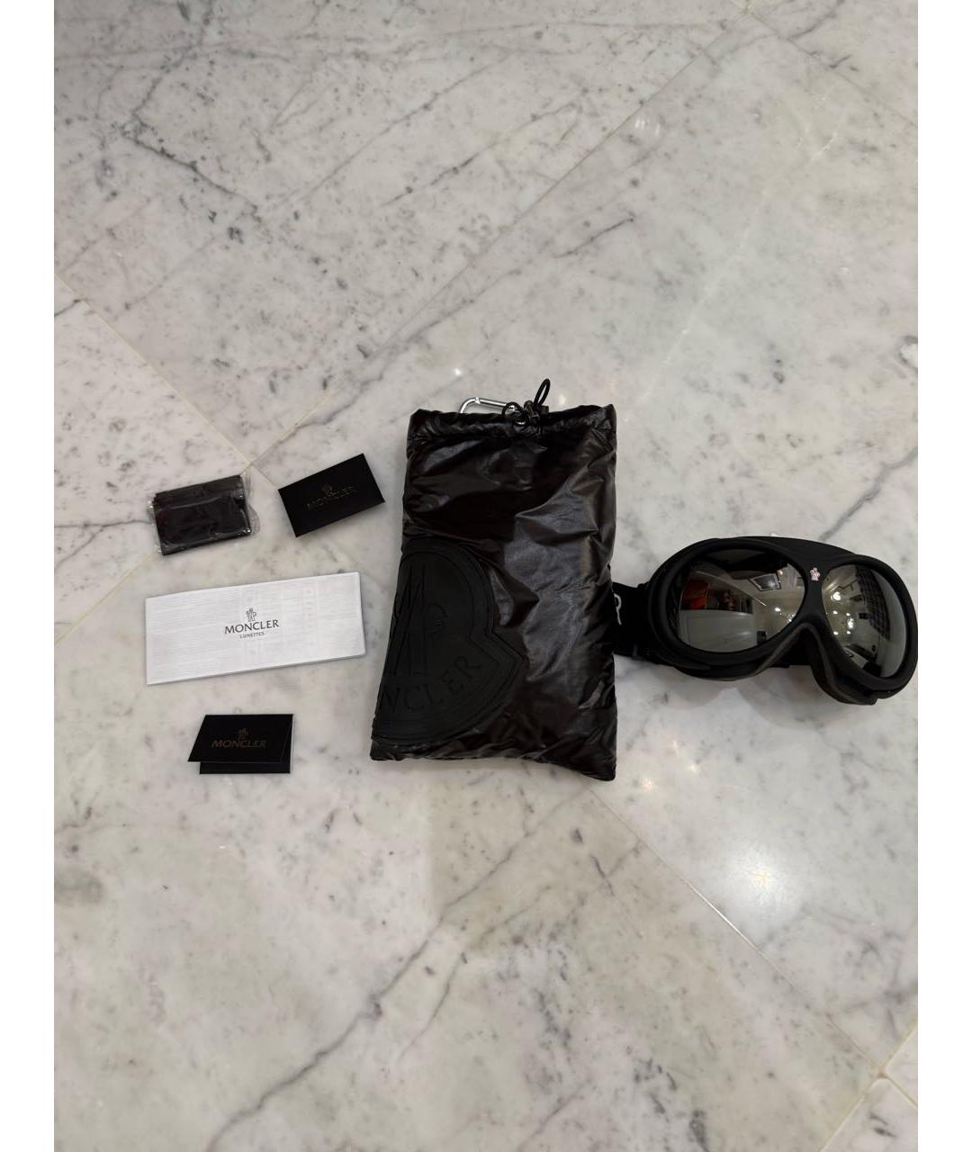 MONCLER Черные солнцезащитные очки, фото 3