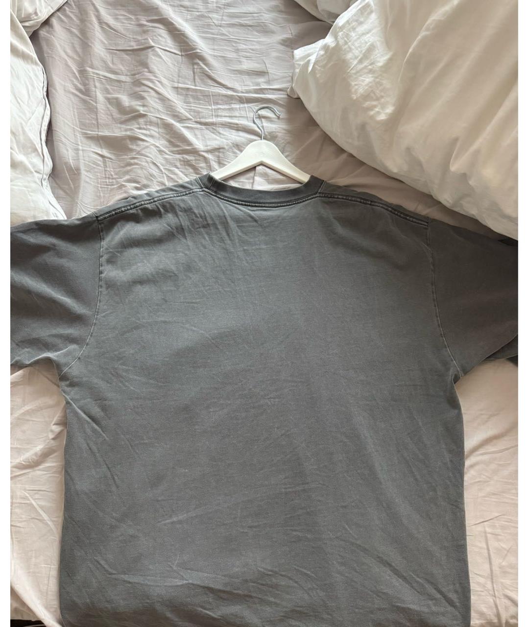 BALENCIAGA Антрацитовая футболка, фото 2