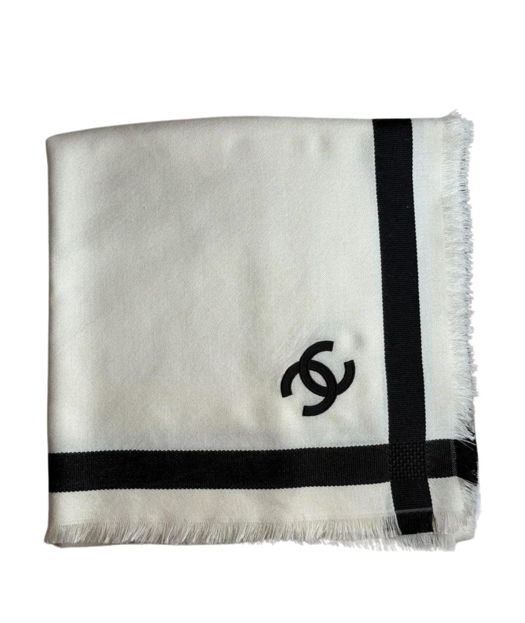CHANEL Бежевый кашемировый платок, фото 1