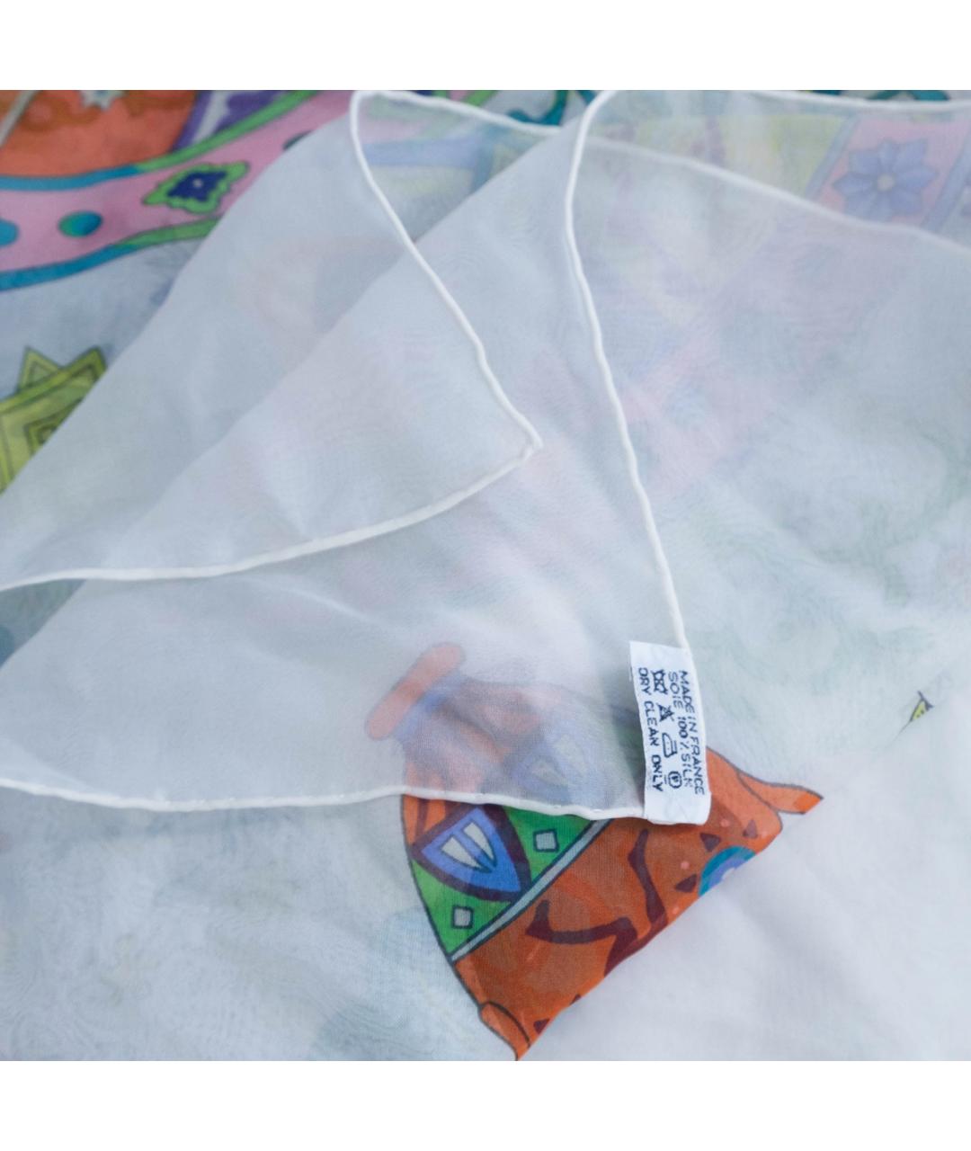 HERMES Мульти шелковый платок, фото 3