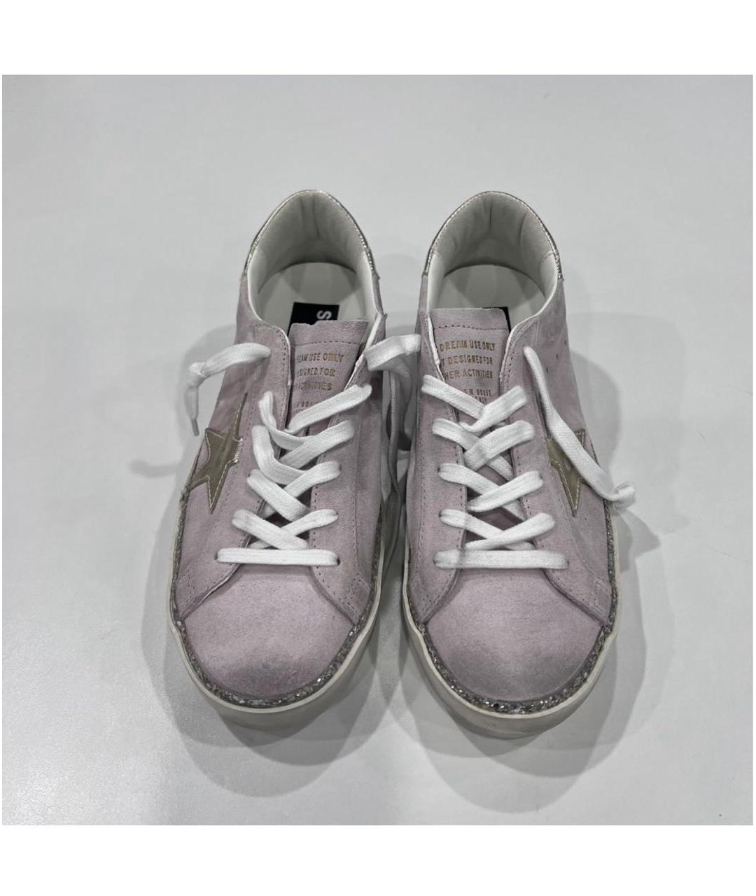 GOLDEN GOOSE Розовые замшевые кеды, фото 5