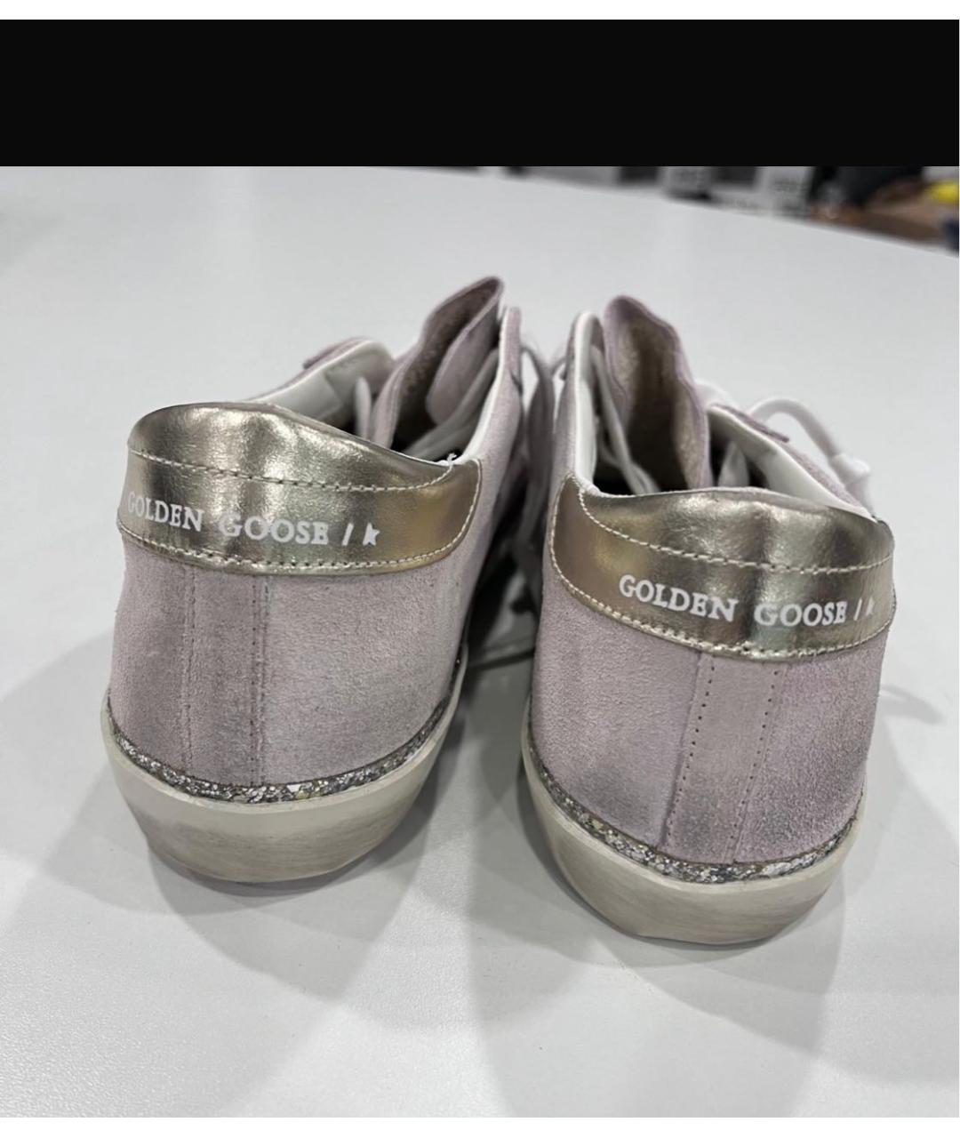GOLDEN GOOSE Розовые замшевые кеды, фото 4