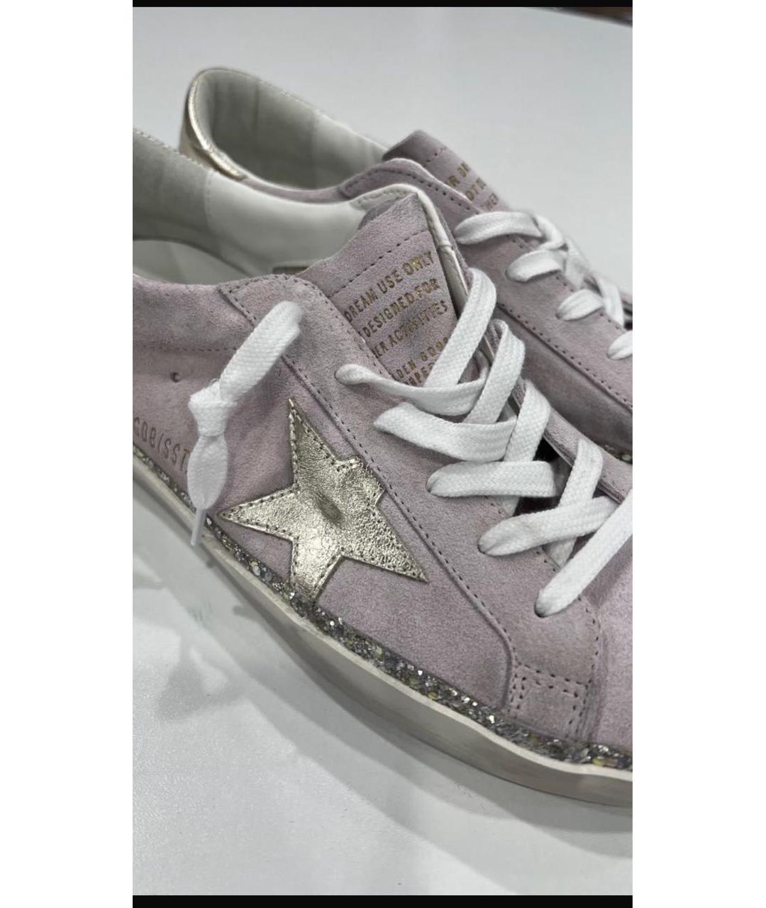 GOLDEN GOOSE Розовые замшевые кеды, фото 3