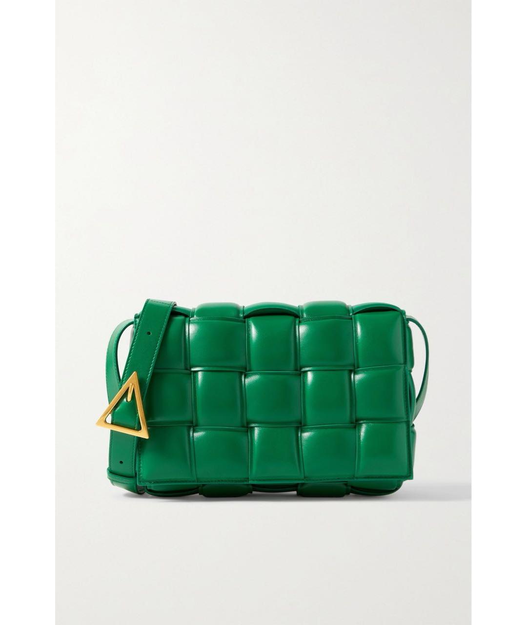 BOTTEGA VENETA Зеленая кожаная сумка через плечо, фото 9
