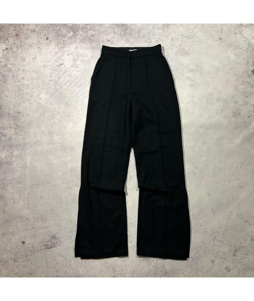 12 STOREEZ Черные шерстяные брюки широкие, фото 8