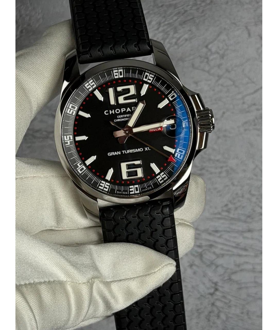 CHOPARD Черные металлические часы, фото 2