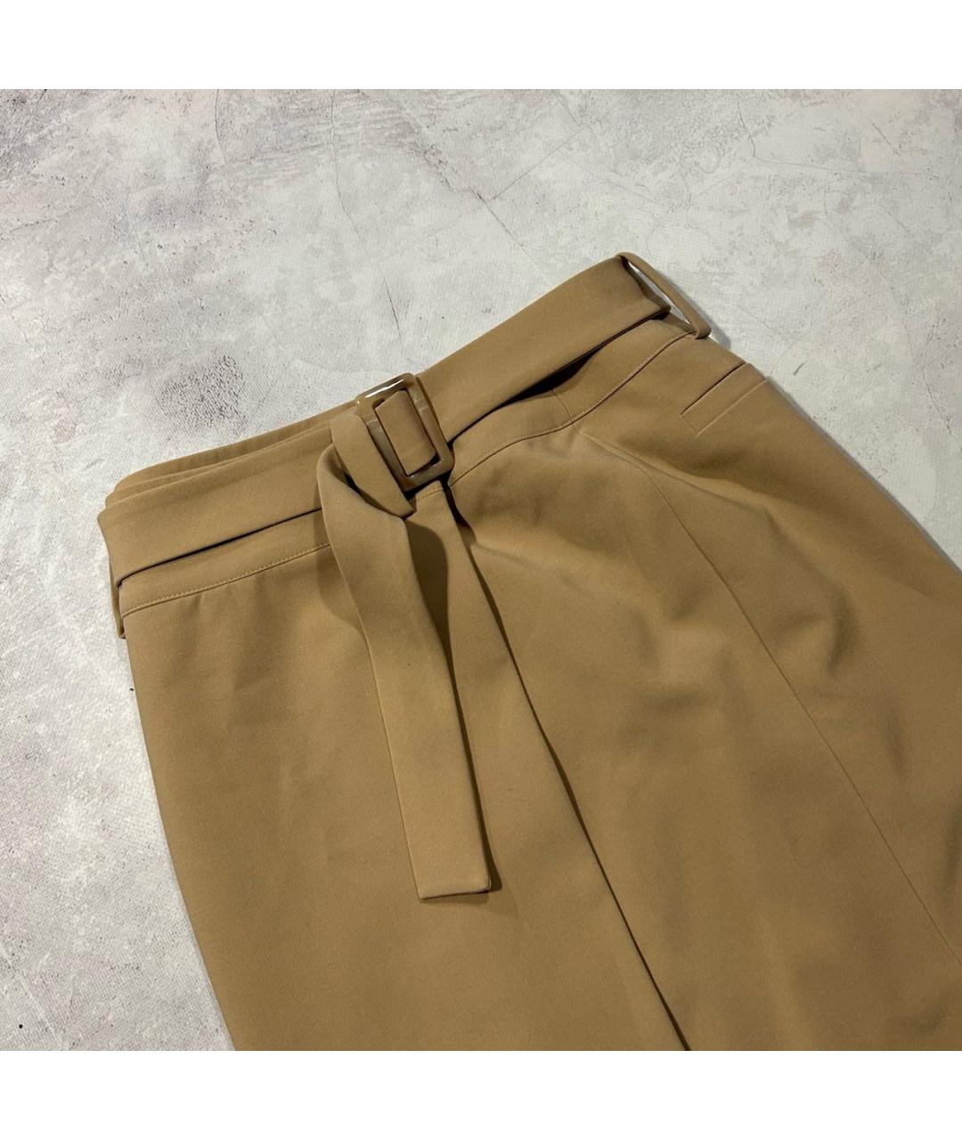 12 STOREEZ Бежевая полиэстеровая юбка миди, фото 2