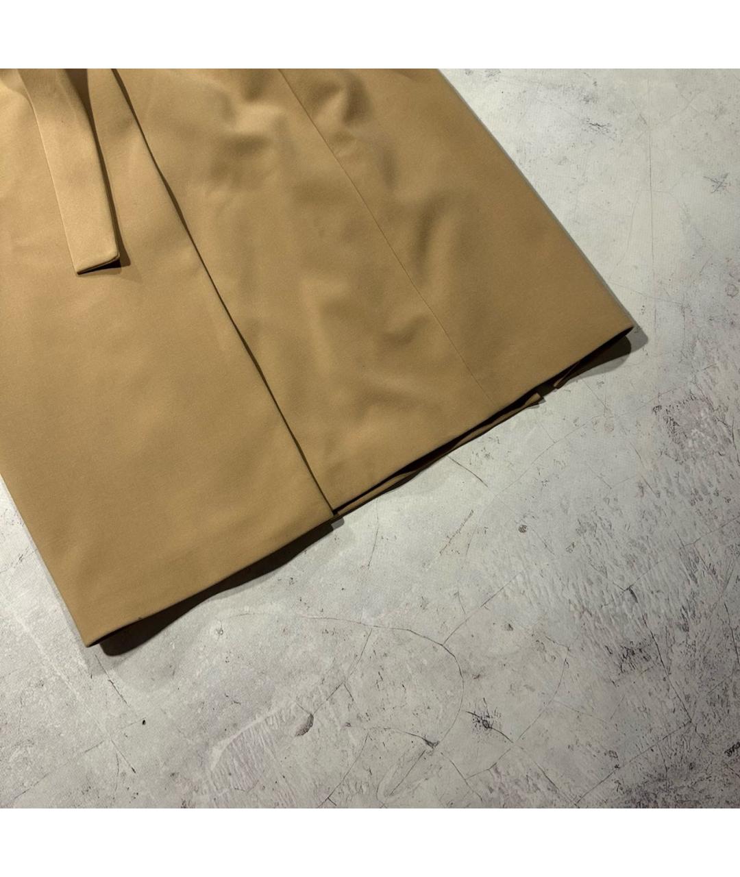 12 STOREEZ Бежевая полиэстеровая юбка миди, фото 3