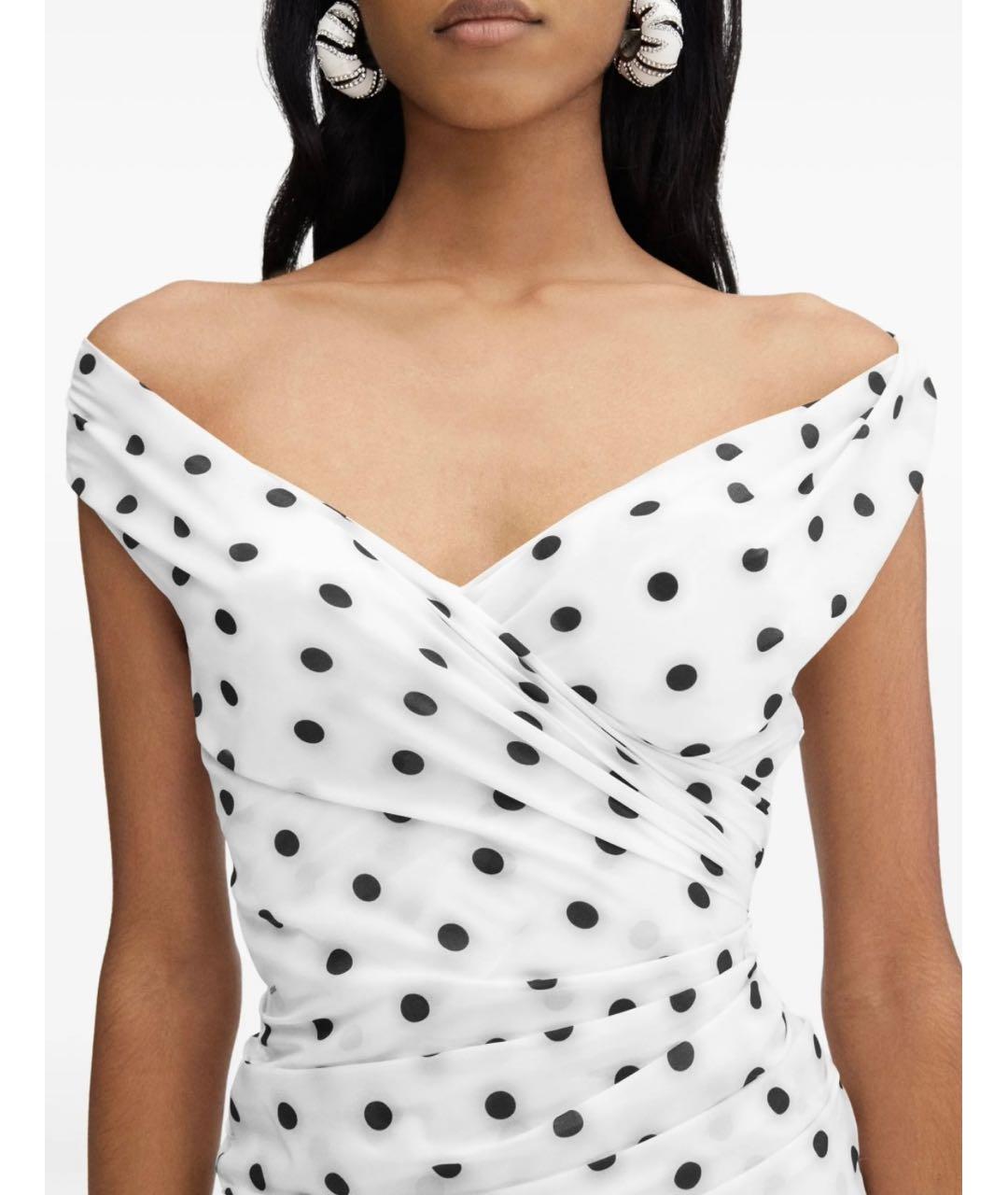 JACQUEMUS Белое полиэстеровое коктейльное платье, фото 2