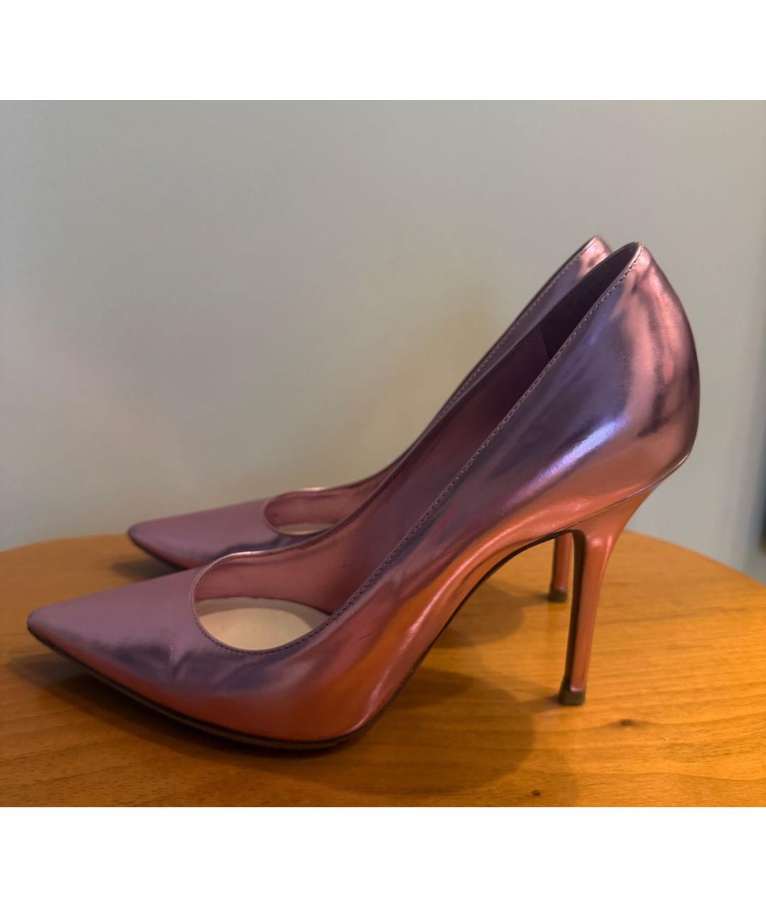 CHRISTIAN DIOR Розовые кожаные туфли, фото 4