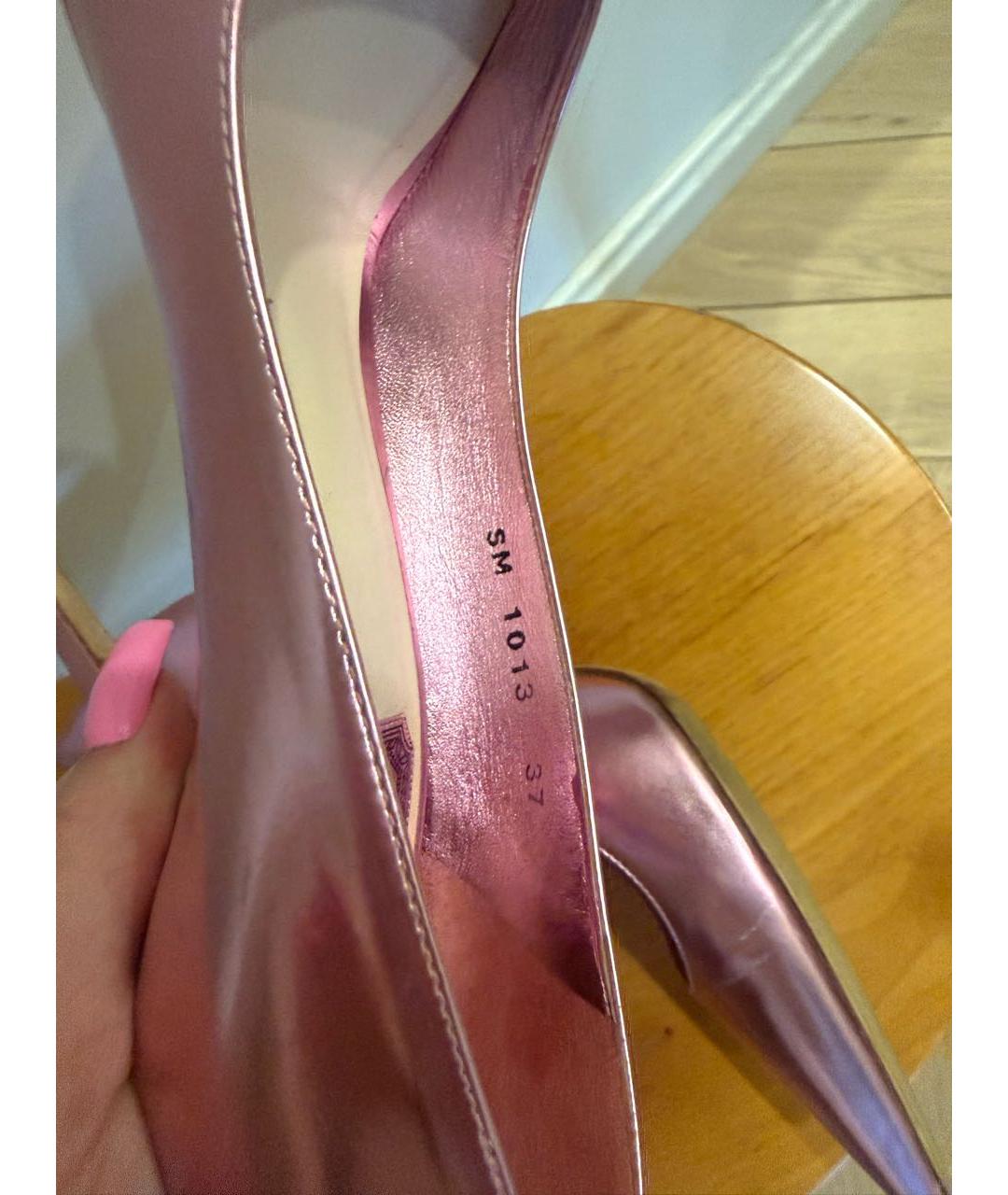 CHRISTIAN DIOR Розовые кожаные туфли, фото 5