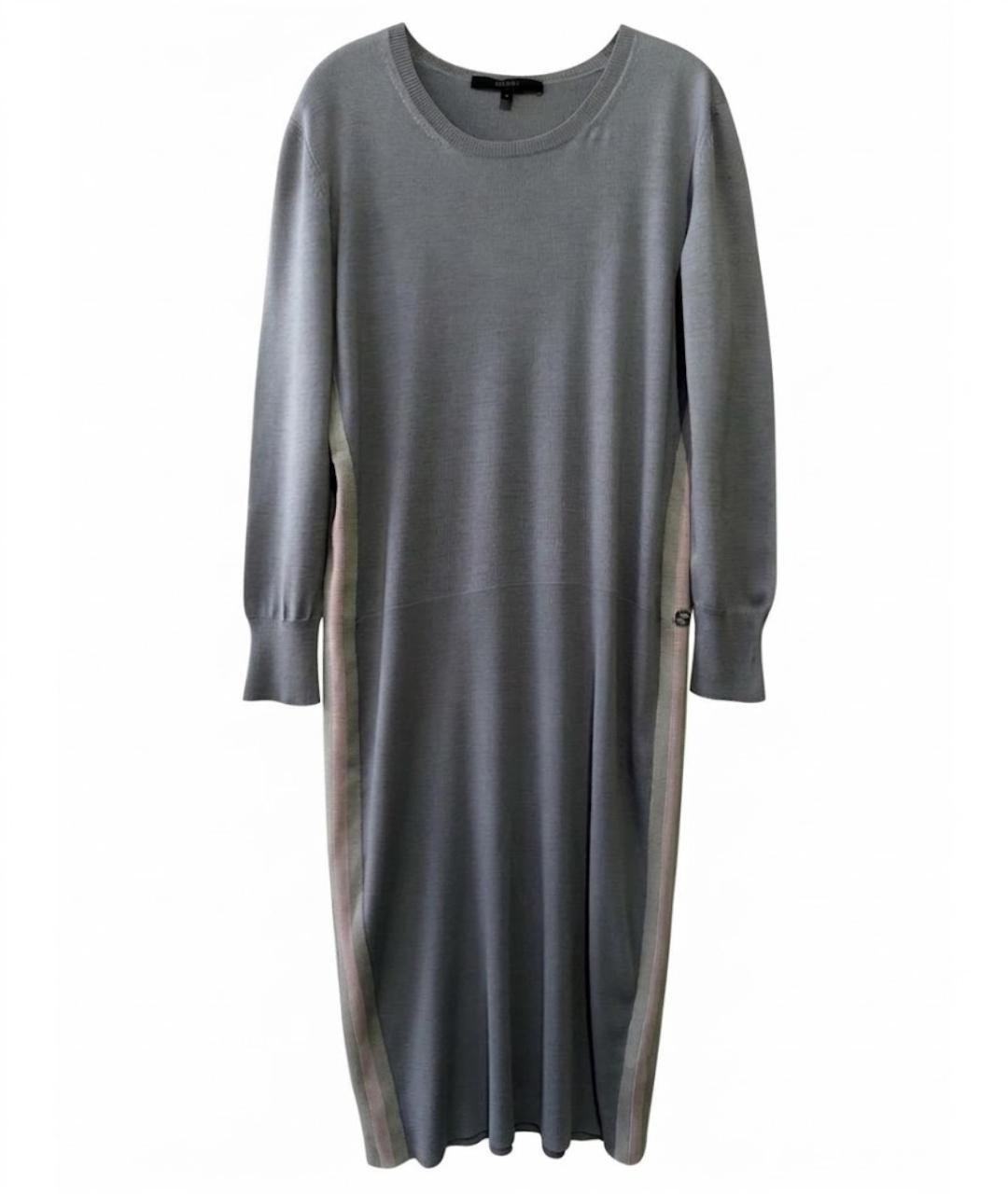 GUCCI Серое шерстяное повседневное платье, фото 1