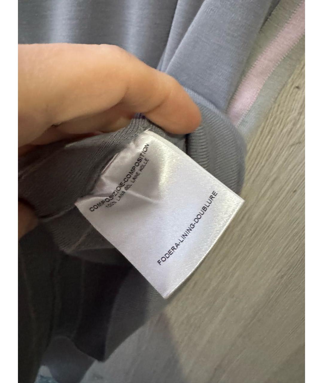 GUCCI Серое шерстяное повседневное платье, фото 6