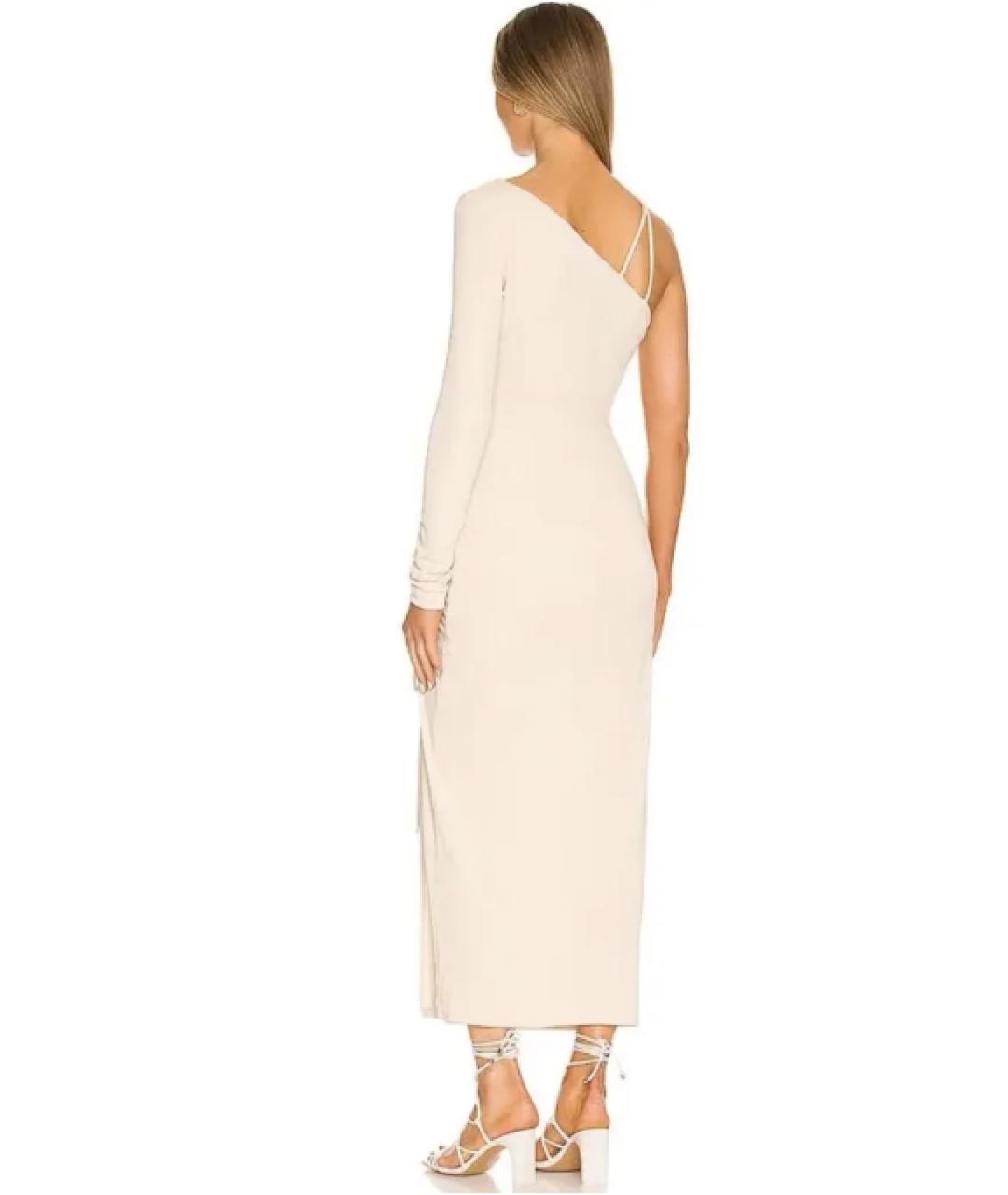 NICHOLAS KIRKWOOD Бежевое полиэстеровое коктейльное платье, фото 4