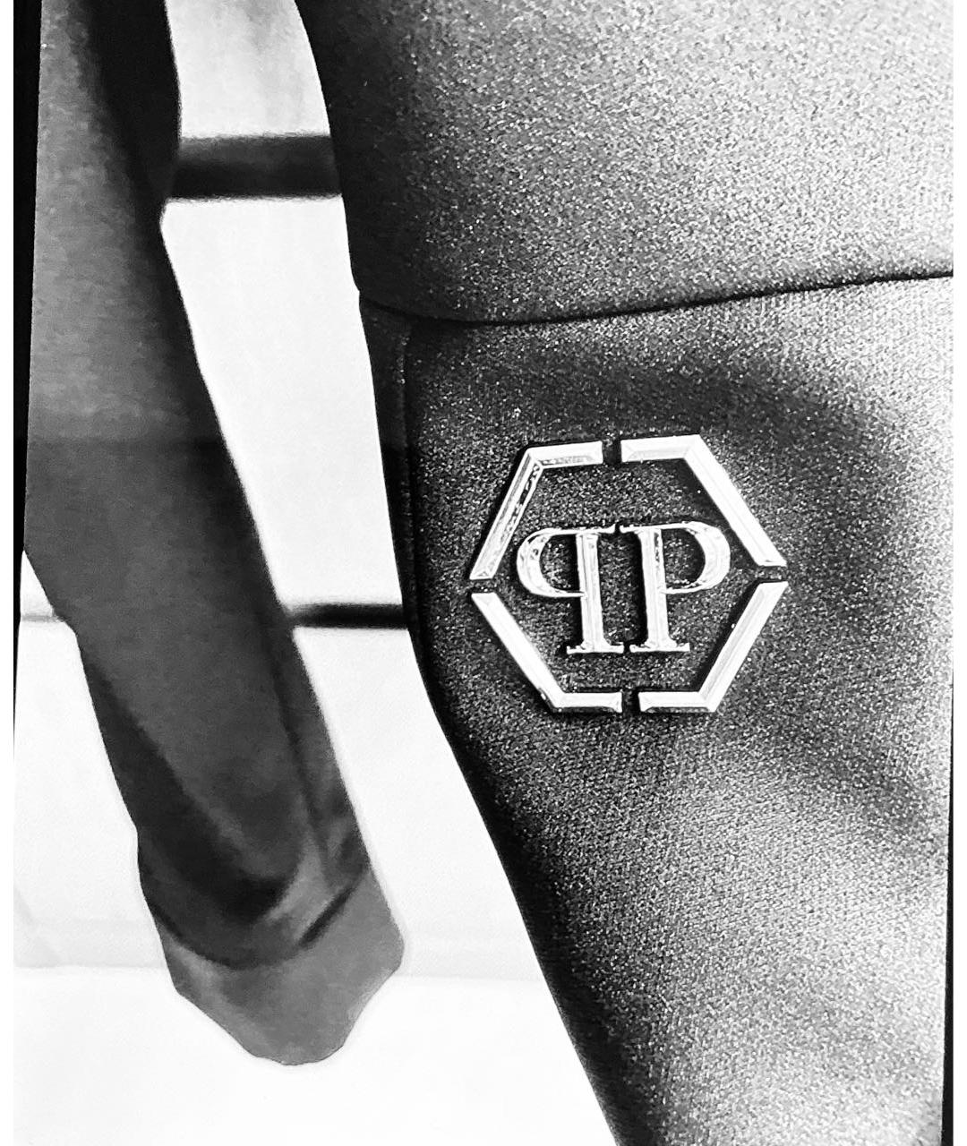 PHILIPP PLEIN Черный вискозный жакет/пиджак, фото 4