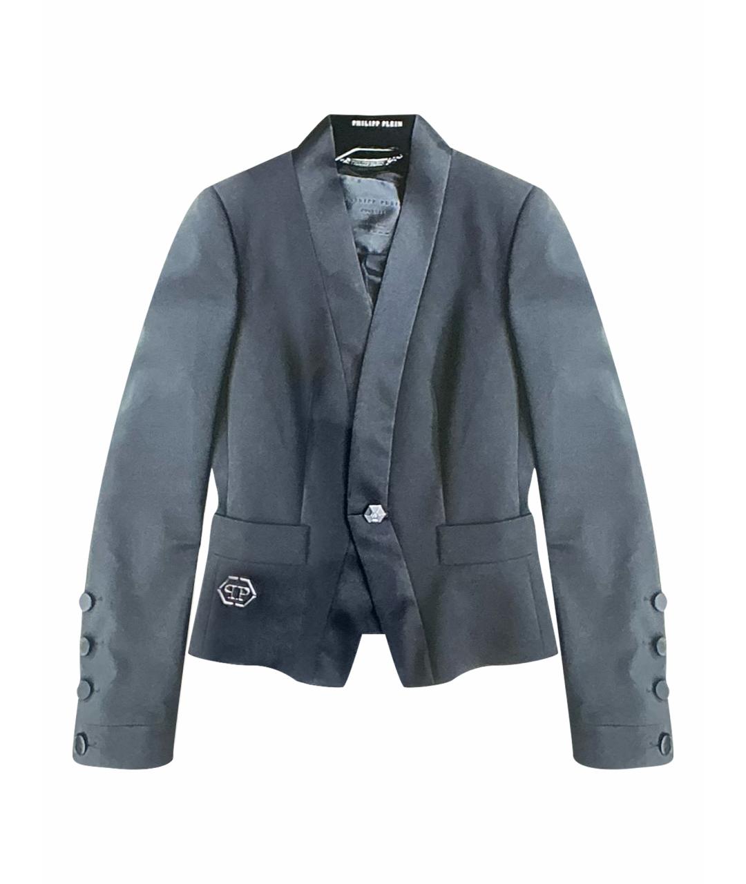 PHILIPP PLEIN Черный вискозный жакет/пиджак, фото 1