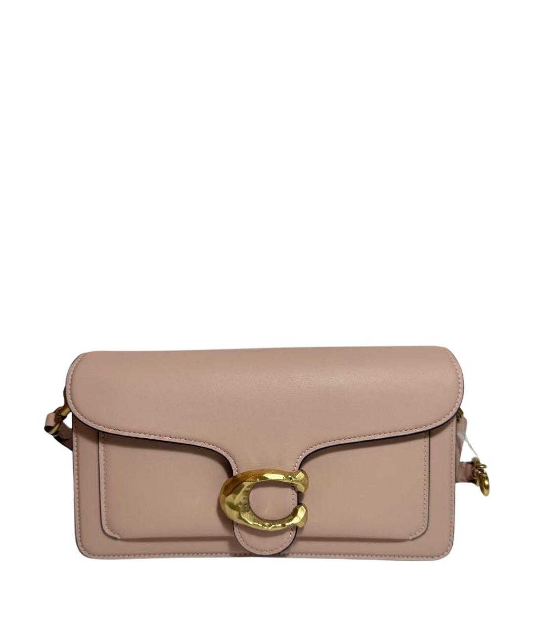 COACH Розовая кожаная сумка через плечо, фото 1