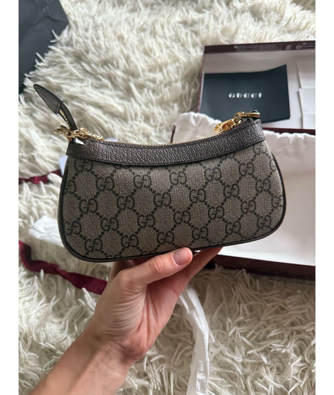 GUCCI Коричневая сумка через плечо, фото 4