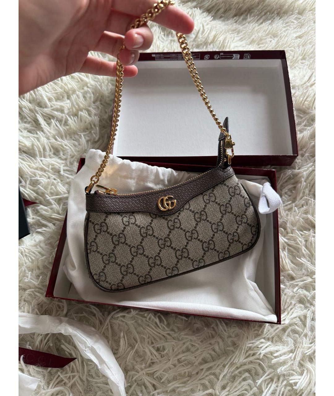 GUCCI Коричневая сумка через плечо, фото 2