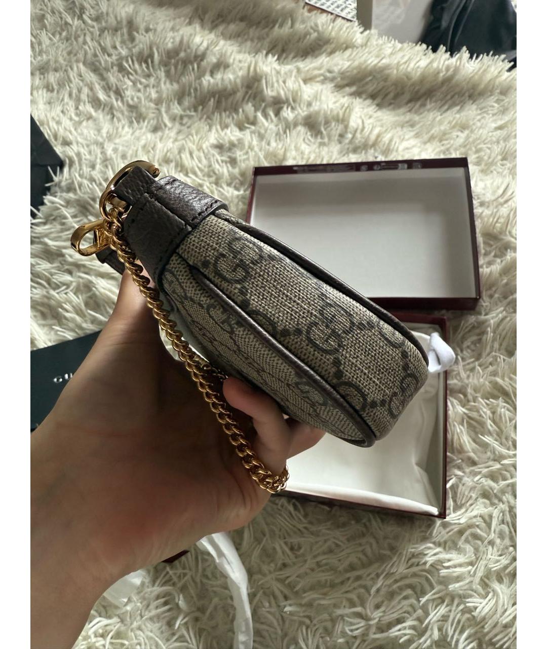 GUCCI Коричневая сумка через плечо, фото 3