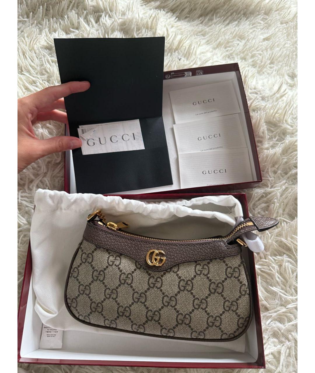 GUCCI Коричневая сумка через плечо, фото 9