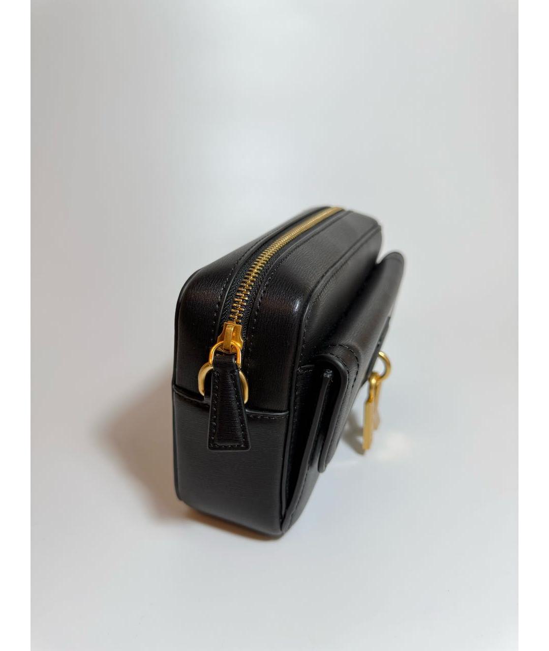 KARL LAGERFELD Черная кожаная сумка через плечо, фото 3
