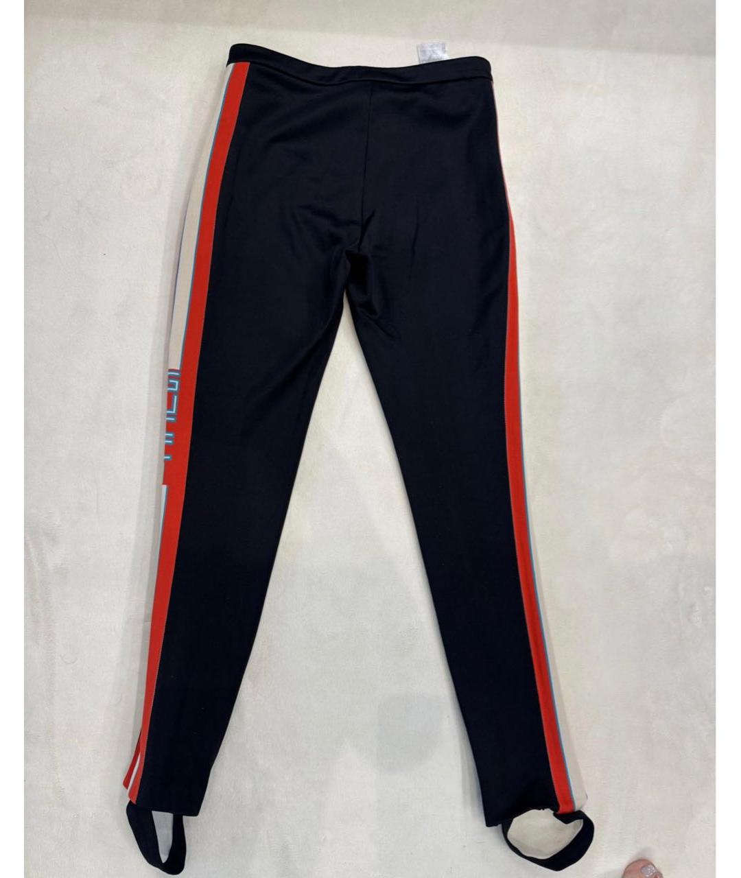 GUCCI Черные полиэстеровые брюки узкие, фото 2