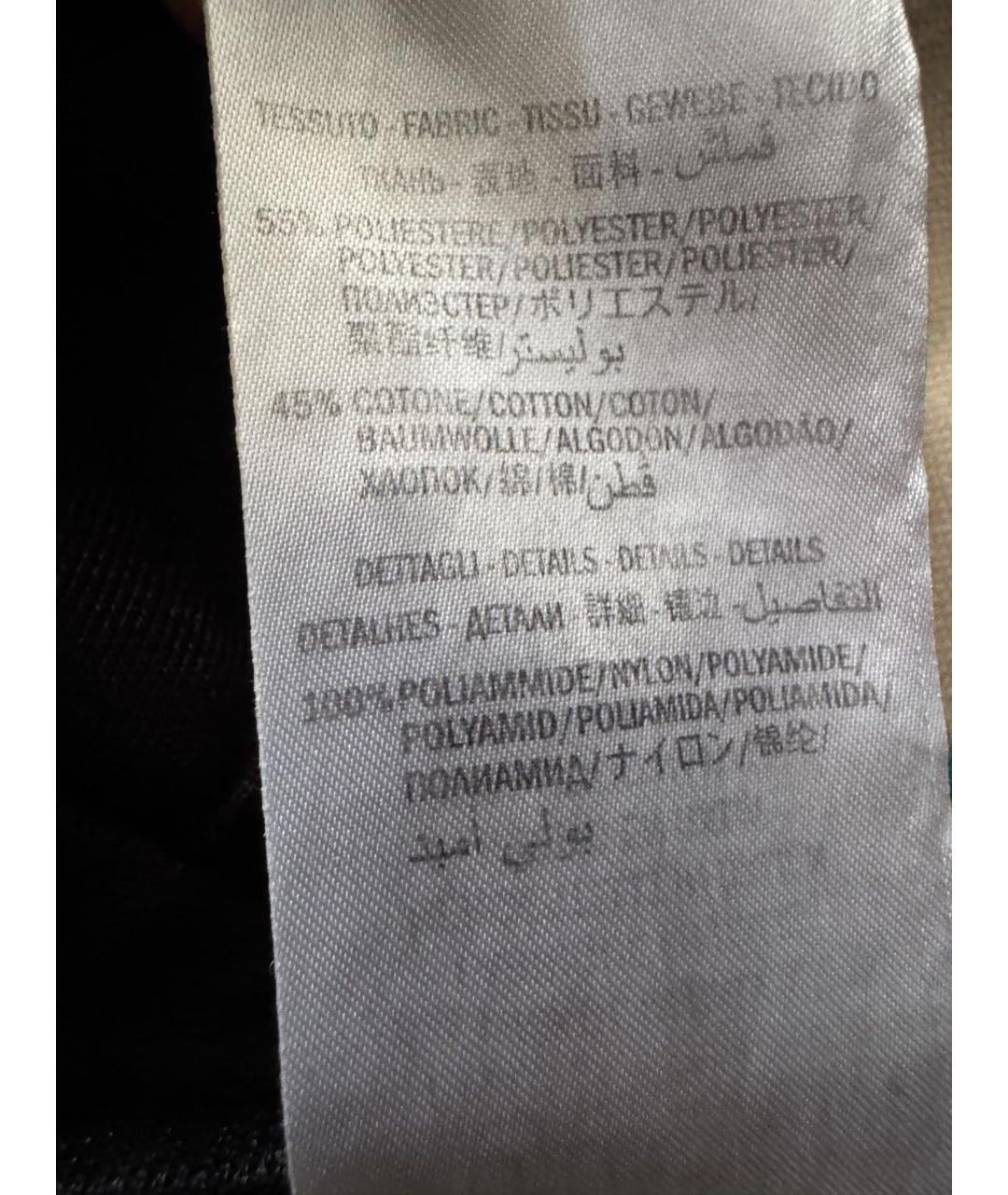 GUCCI Черные полиэстеровые брюки узкие, фото 6