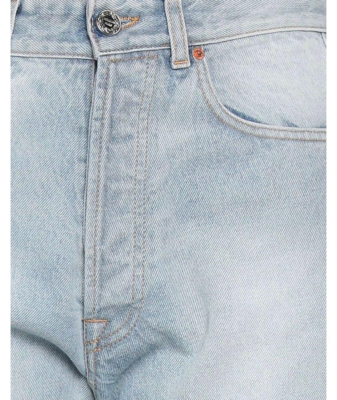 VETEMENTS Голубые деним шорты, фото 2