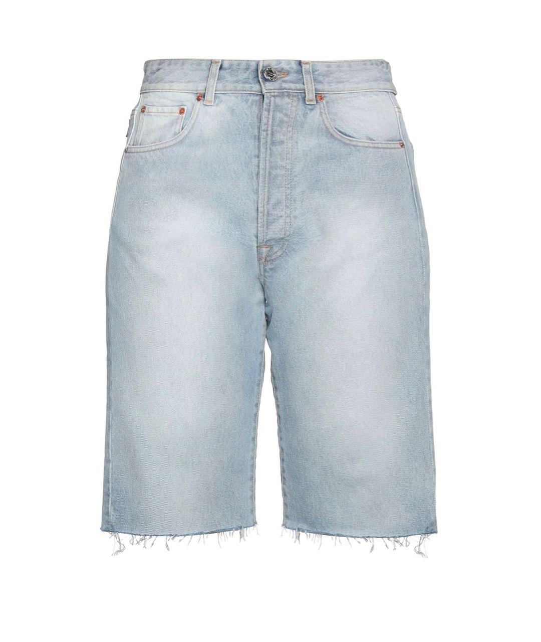 VETEMENTS Голубые деним шорты, фото 6