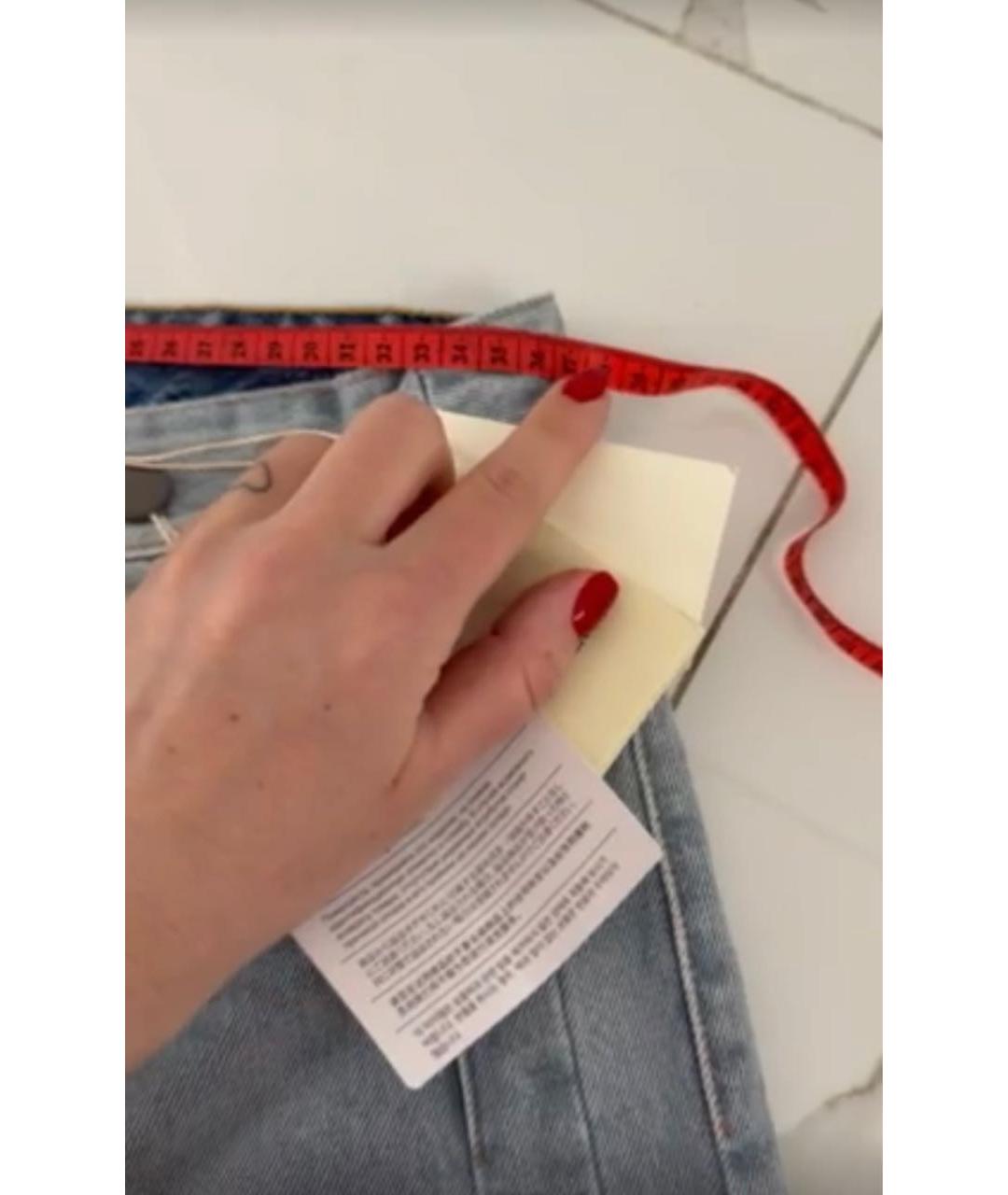 VETEMENTS Голубые деним шорты, фото 5