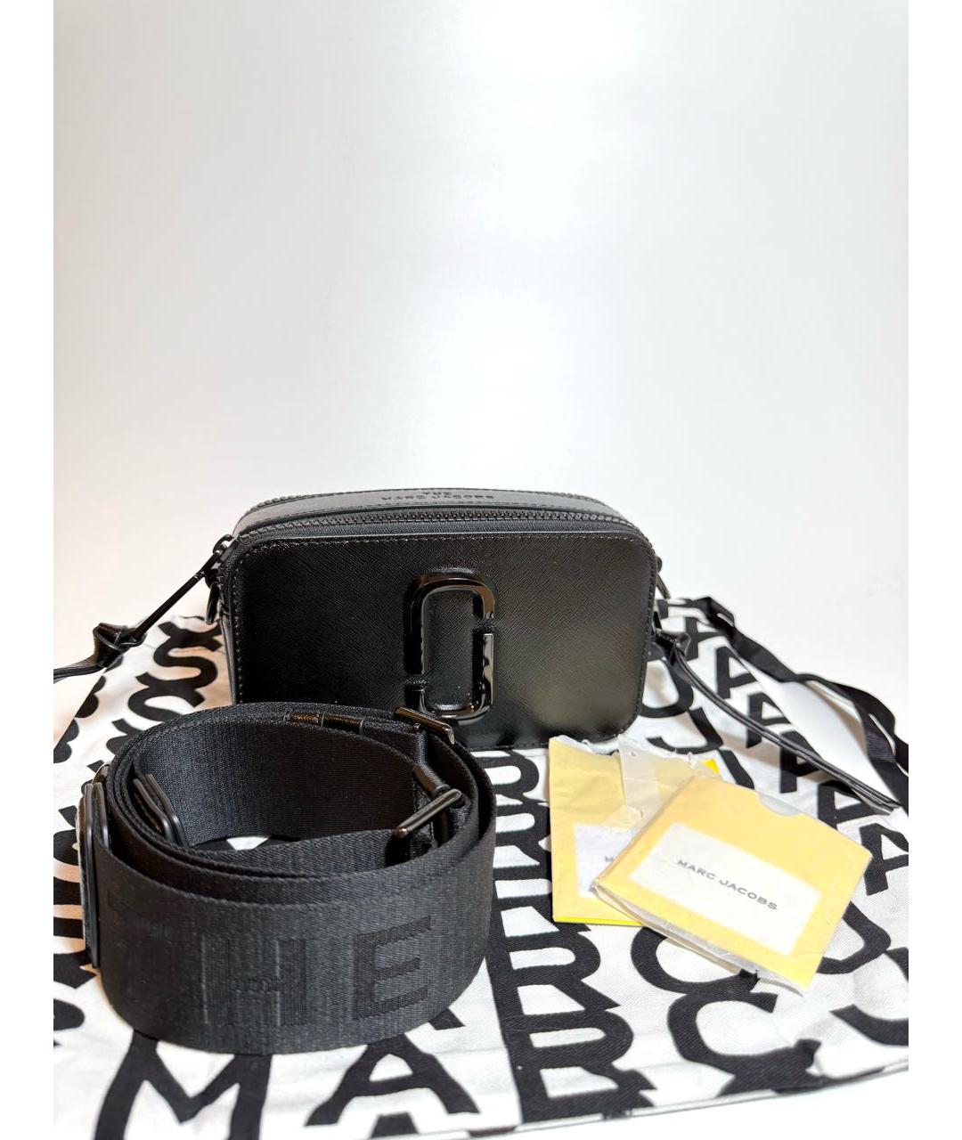 MARC JACOBS Черная кожаная сумка через плечо, фото 5