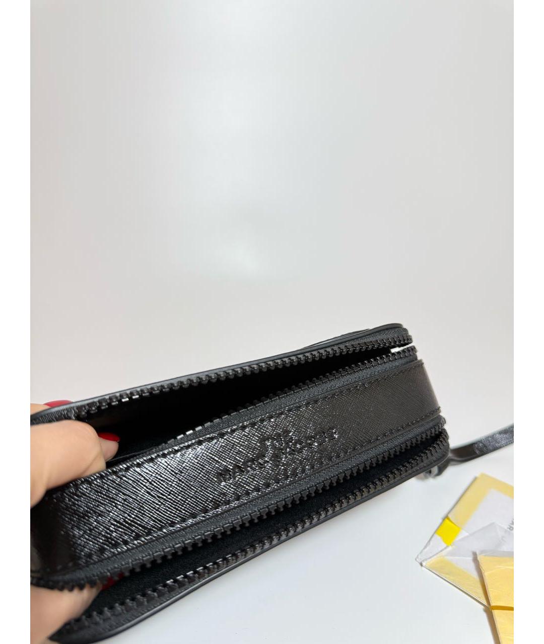 MARC JACOBS Черная кожаная сумка через плечо, фото 4