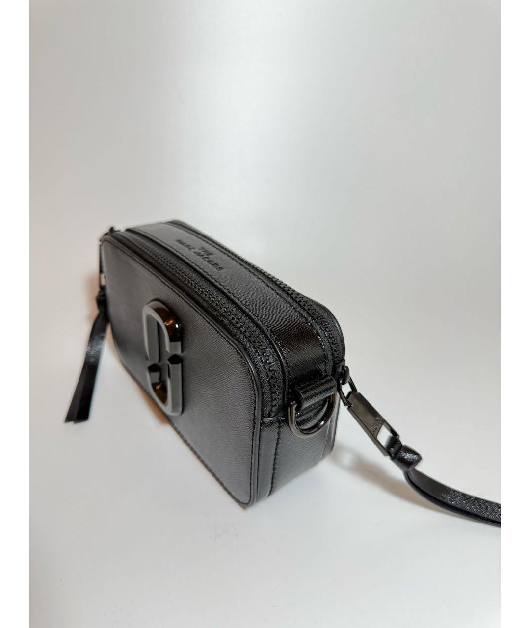 MARC JACOBS Черная кожаная сумка через плечо, фото 2