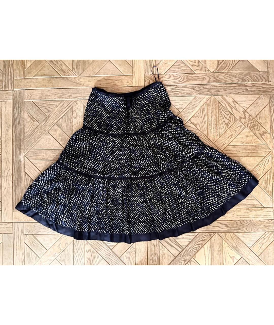 LOUIS VUITTON Мульти шелковая юбка миди, фото 2