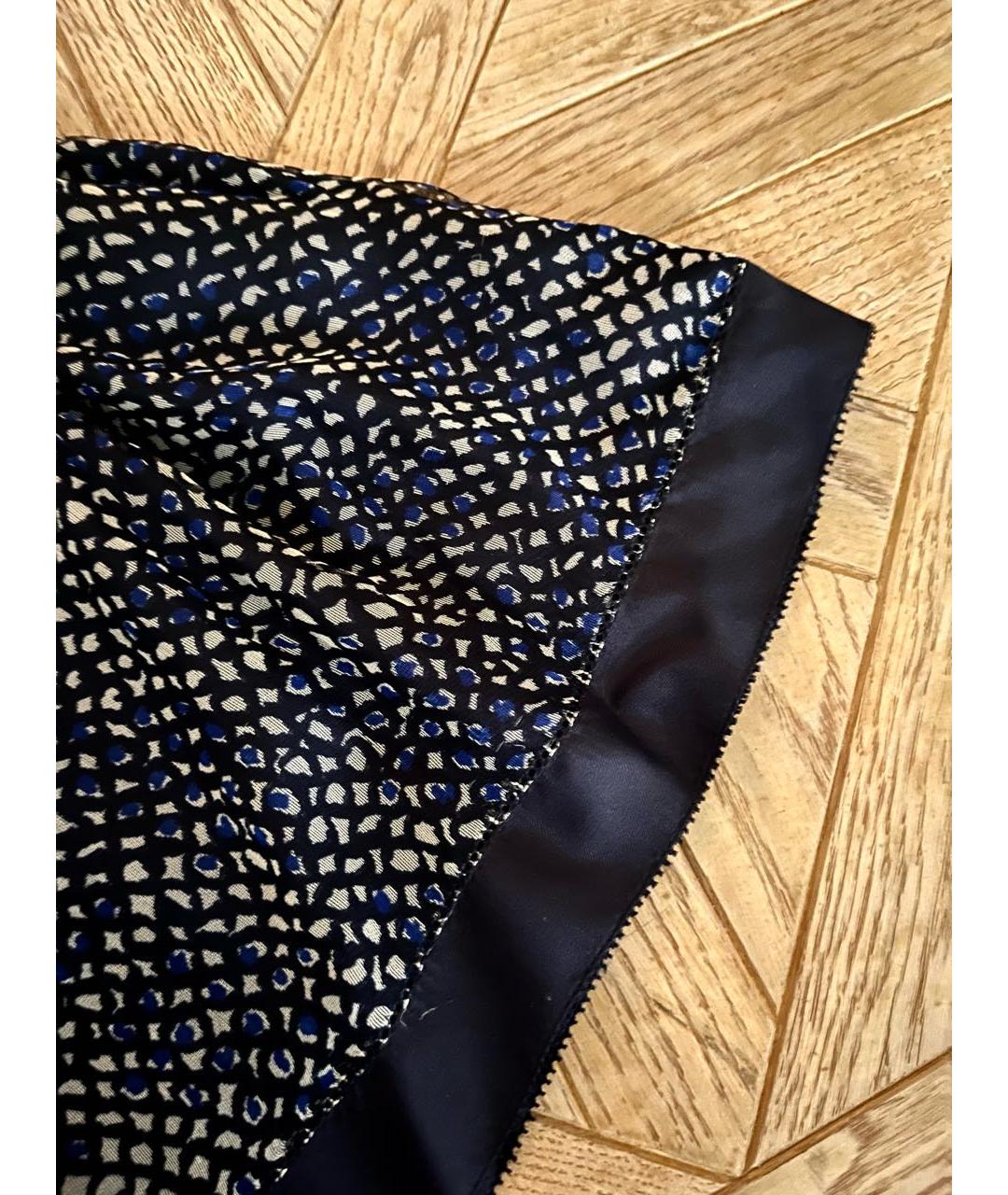 LOUIS VUITTON Мульти шелковая юбка миди, фото 3